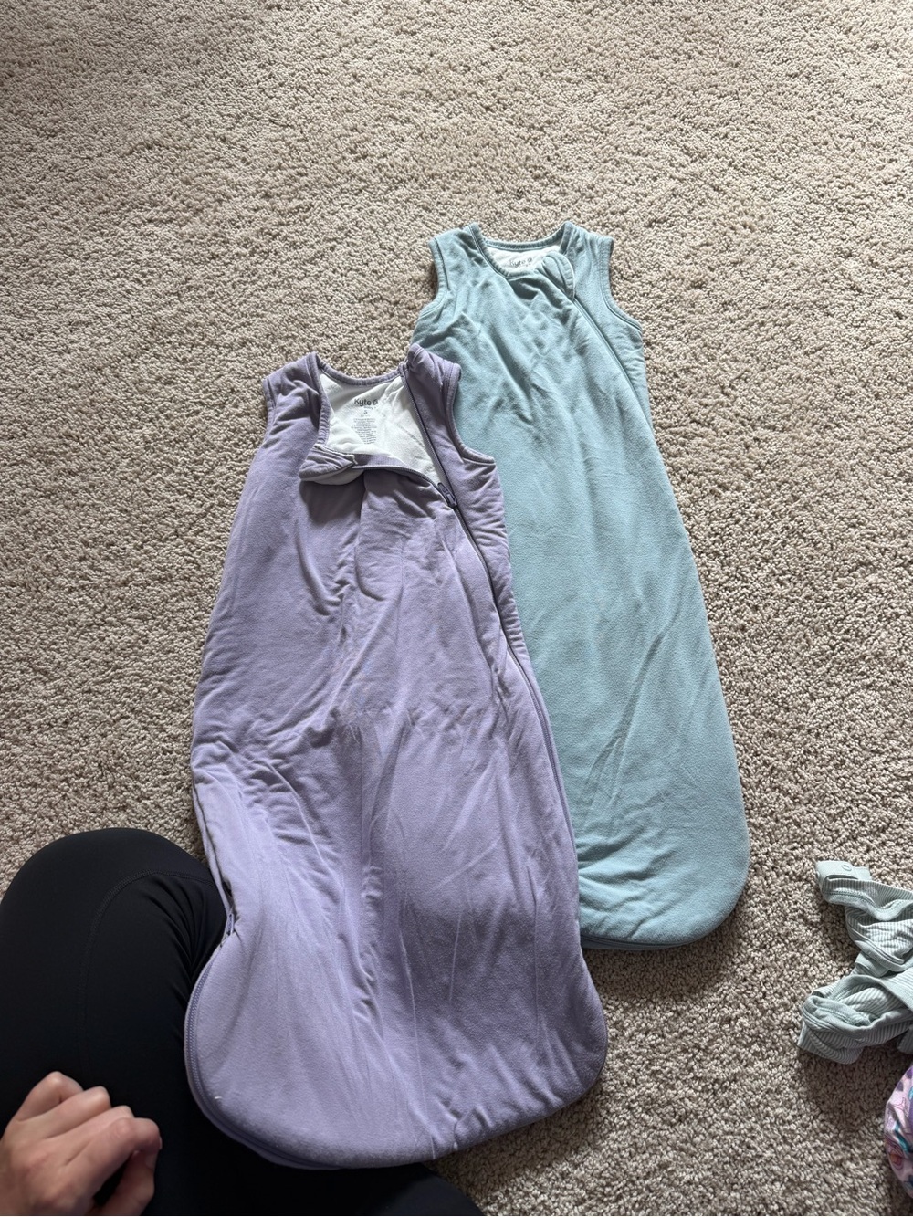 Kyte BABY Sleeveless Sleep Sacks in Lavender and Light Teal